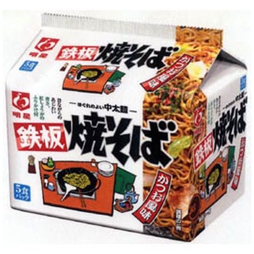 Myōjō Teppanyaki Yakisoba Bonito Flavor 5-Pack Special Order Item 【Purchase Quantity 18 Units】