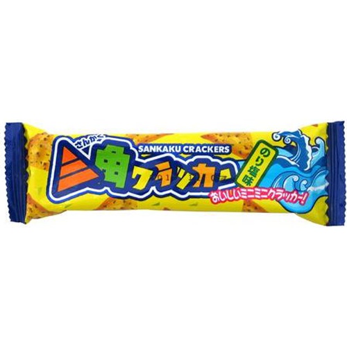 Yaokin Triangle Crackers Seaweed Salt Flavor 【Purchase Quantity: 24 pieces]