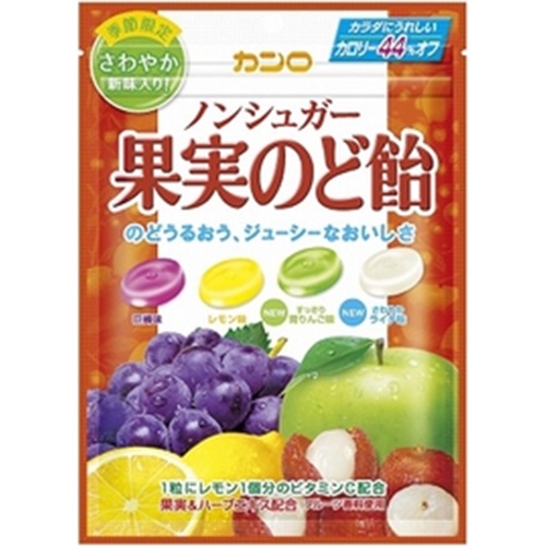 Kanro No Sugar Fruit Candy 90g  【Purchase Quantity 6 Pieces】