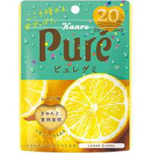 Kanro Pure Gummy Lemon 56g [Purchase Quantity 6]