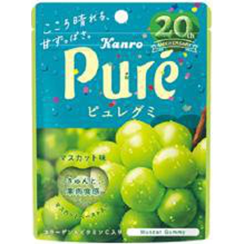 Kanro Pure Gummy Muscat 56g [Purchase Quantity: 6 pieces]