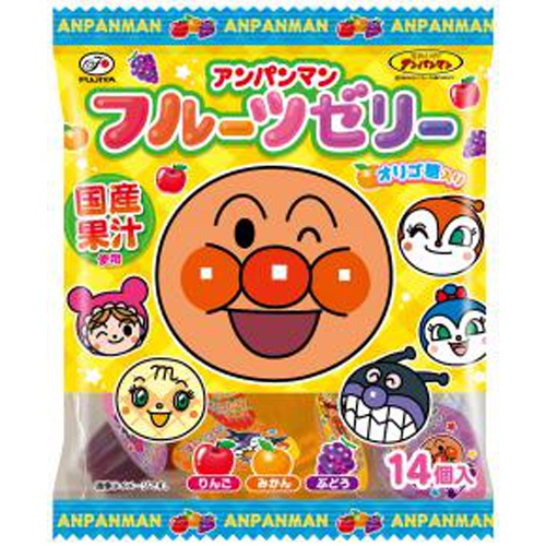 Fujiya Anpanman Fruit Jelly 14 Pieces Special Order Item [Purchase Quantity 18 Pieces][Limited Quantity]