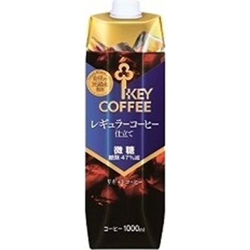 Key 1L Liquid Coffee Low Sugar Tetra Prisma  【Purchase Quantity 6 Units】