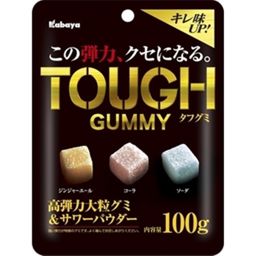 Kabaya Tough Gummies 100g 【Purchase Quantity 6 Pieces】