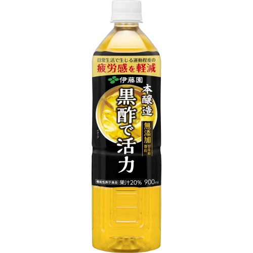 ITO EN Functional Label Black Vinegar Vitality 900ml  Special Order Item [Purchase Quantity: 12]