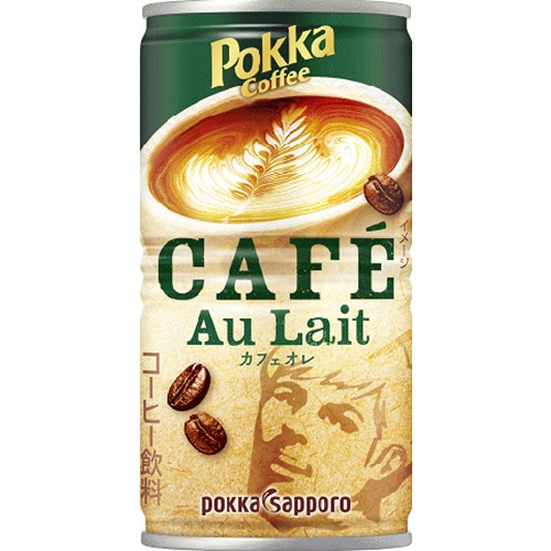 Pokka Sapporo Food Coffee Cafe Au Lait Can 190g [This Month's Special Sale Beverage]  [Purchase Quantity 30 Units]