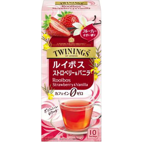 Twinings Rooibos Strawberry & Vanilla 10 Bags Special Order Item 【Purchase Quantity 48 Pieces】