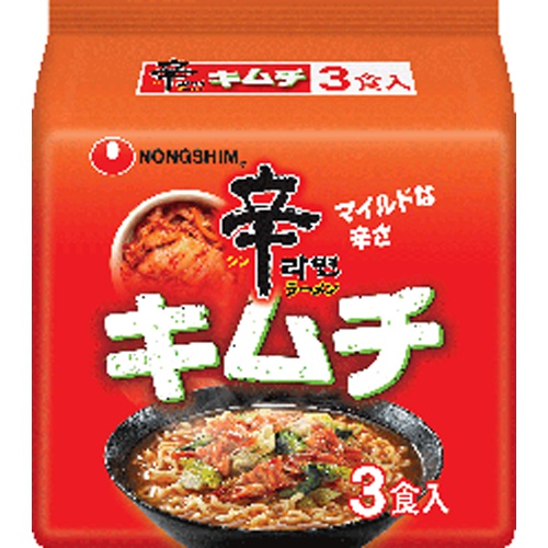 Nongshim Spicy Ramen Kimchi 3 packs Special Order Item [Purchase Quantity 12]