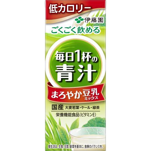 Ito En Daily One Cup Green Juice Soy Milk Mix Paper 200ml Special Order Item 【Purchase Quantity 24 Units】