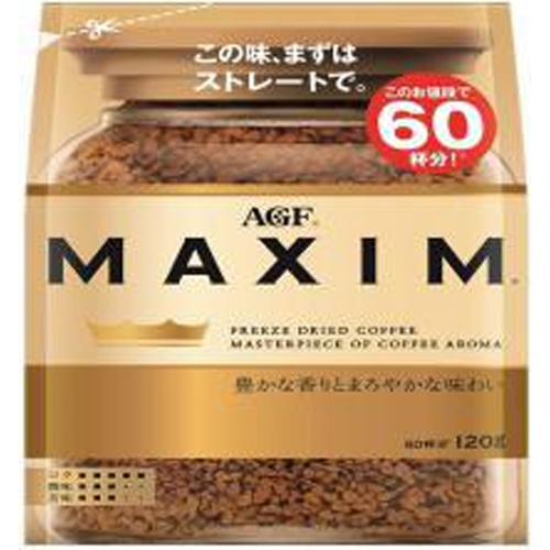 Maxim Instant Coffee 120g Bag  【Purchase Quantity: 12 Packs】