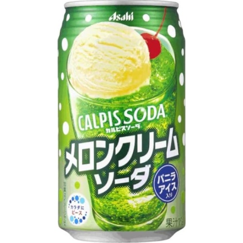 Calpis Soda Melon Cream Soda Can 350ml 【This Month's Special Sale Beverage】 Backorder Item 【Purchase Quantity 24 Cans]