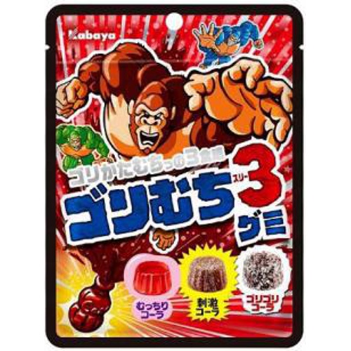 Kabaya Gorimuchi 3 Gummies 59g  Backorder Item [Purchase Quantity 96 Pieces]