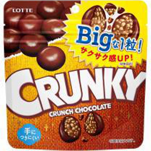 Lotte Crunky Big Pouch 72g Special Order Item [Purchase Quantity: 90 Pieces]