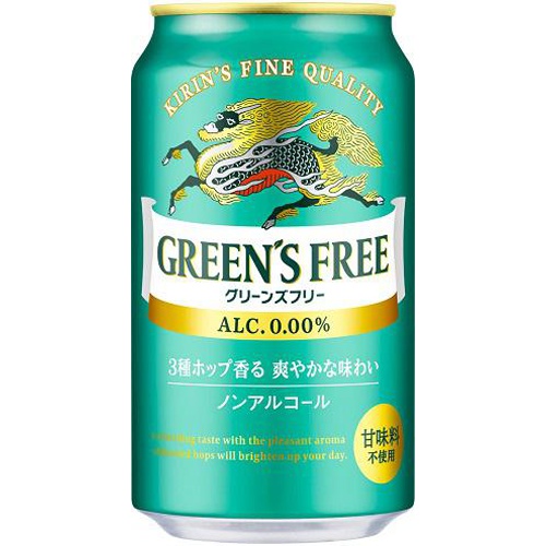 Kirin Greens Free 350ml <Non-Alcoholic> Special Order Item 【Purchase Quantity: 24 Pieces】