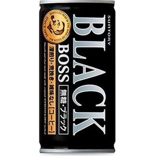 Boss Unsweetened Black 185g 【This Month's Special Sale Beverages】 【Purchase Quantity 30 Units
