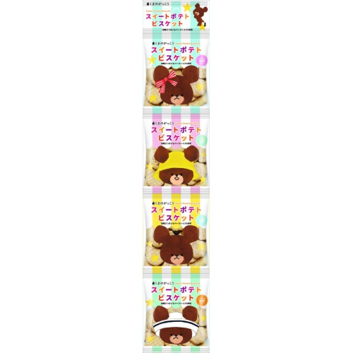 Hokuriku Kuma no Gakkou Potato Biscuits 4 Pack 60g