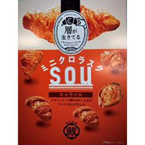 Rino Mini Croissant Rusk SOU Caramel 30g Special Order Item [Purchase Quantity: 128]