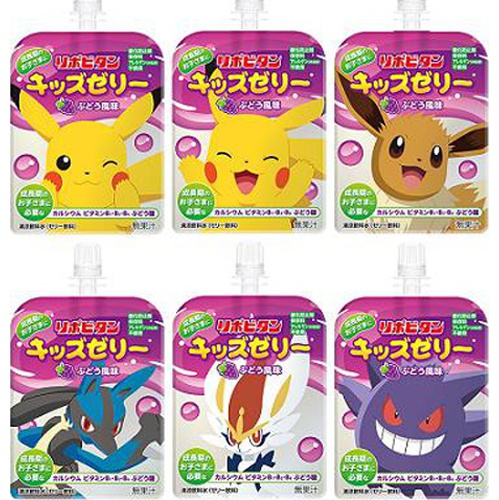 Taisho Lipovitan Kids Jelly Grape Flavor 【Purchase Quantity: 6 Pieces】