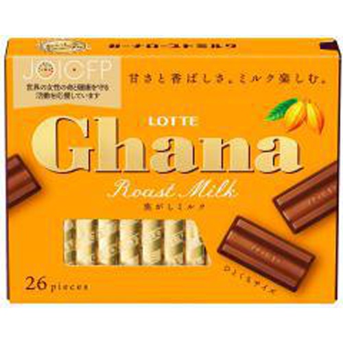 Lotte Ghana Roasted Milk Excellent 119g Special Order Item 【Purchase Quantity 48 Pieces】
