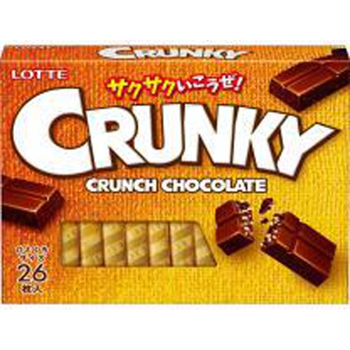 Lotte Crunky Excellent 26 Pieces Special Order Item 【Purchase Quantity 48 Packs】