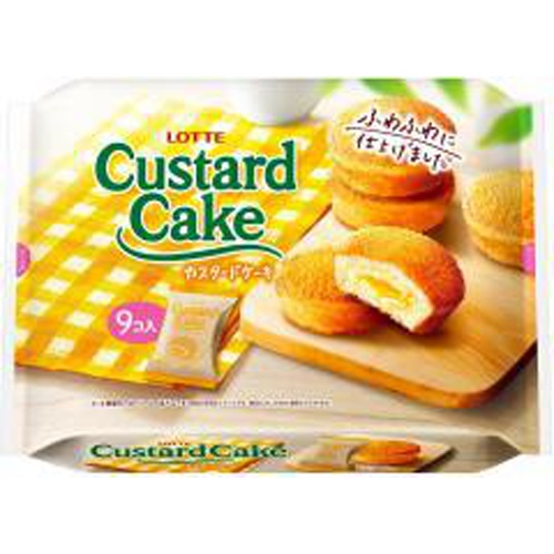 Lotte Custard Cake Party Pack 9 Pieces 【Purchase Quantity 10 Pieces】
