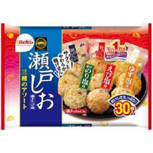 Kuriyama Rice Crackers Seto no Shioage Assortment 30 Pieces [This Month's Special Sale Snacks] [Purchase Quantity 10]