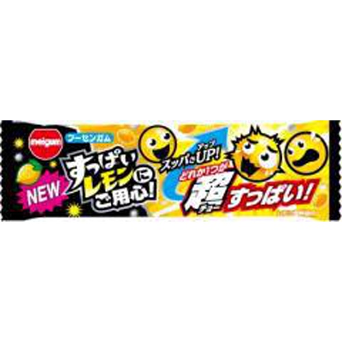 Meiji Gum Beware of Sour Lemon 【Purchase Quantity: 20 Pieces]