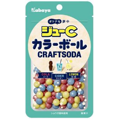 Kabaya Ju-C Color Ball Craft Soda 45g Special Order Item 【Purchase Quantity 120 Pieces]