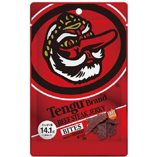 Tengu Beef Jerky Bites Hot 30g Special Order Item 【Purchase Quantity 24 Pieces】