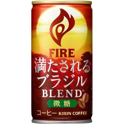 Fire Satisfying Brazilian Blend Low Sugar 185g 【This Month's Special Offer Beverage Water】  【Purchase Quantity 30 Units】