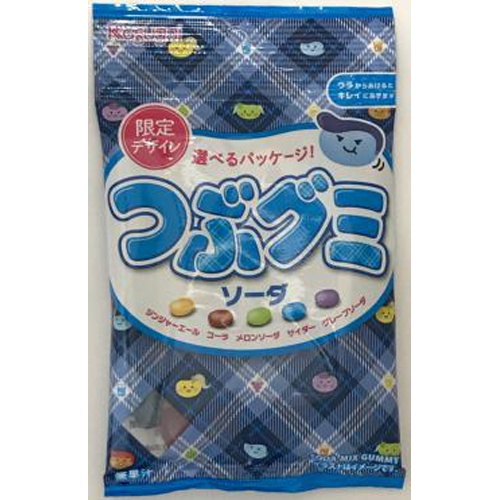 Kasugai Seika J Tsubu Gummy Soda 80g  【Purchase Quantity 6 Packs】
