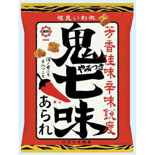 Knee-Sitting Spicy Seven Flavor Arare 70g Special Order Item 【Purchase Quantity 12 Pieces]
