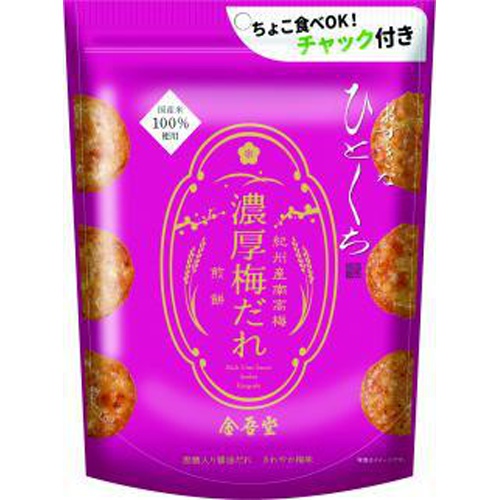 Kingodō Favorite Bite Thick Plum Sauce Senbei 82g 【Purchase Quantity: 12 Units】