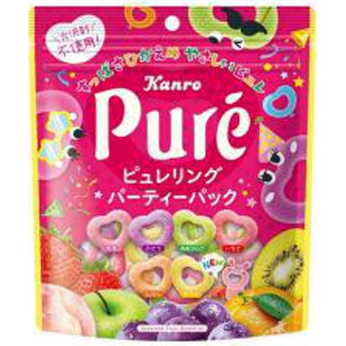 Kanro Pure Ring Party Pack 159g  【Purchase Quantity 4 pcs】