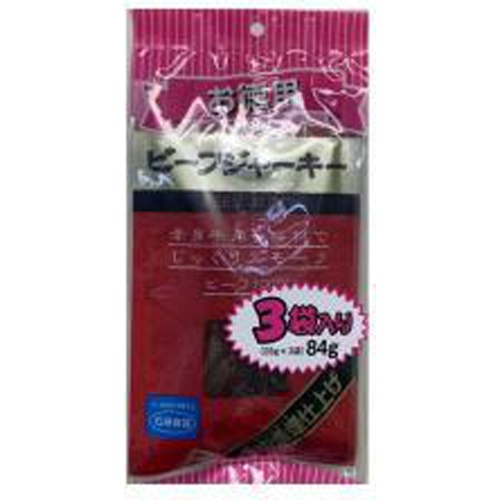 Ishigaki RJ84 Beef Jerky 3 Bags 84g 【Monthly Special Sweets】 Special Order Item 【Purchase Quantity 16 Pieces]