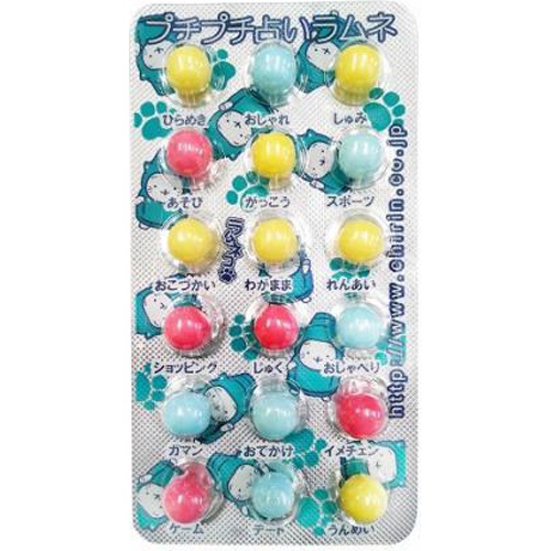 Chirin Seika Puchi Puchi Fortune Telling Ramune 【Purchase Quantity: 30 pieces]