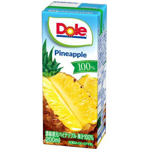 Dole Pineapple 100% 200ml Special Order Item 【Purchase Quantity 3 Pieces】