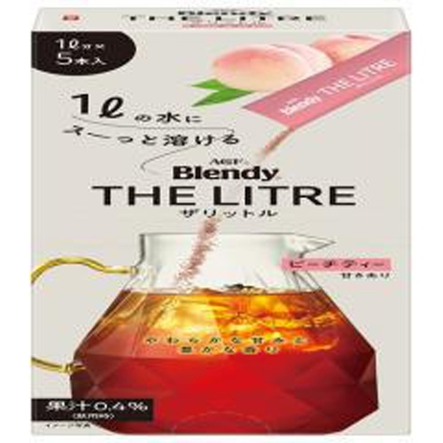 Blendy TheLiter Peach Tea 5 Bottles Special Order Item [Purchase Quantity: 24]