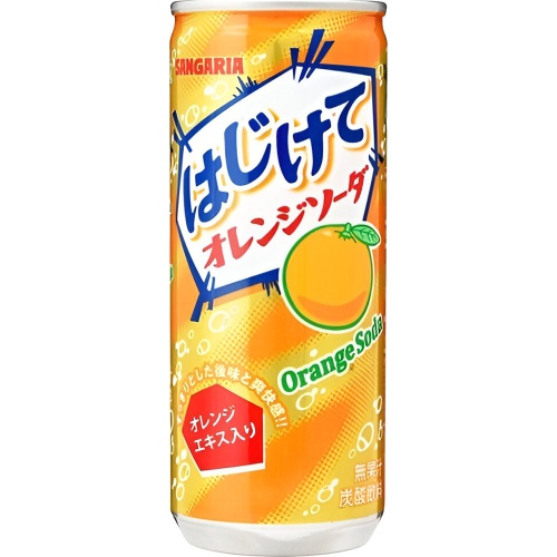 Sangaria Sparkling Orange Soda Can 250g  [Purchase Quantity 30]