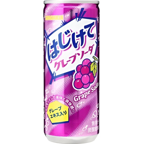 Sangaria Sparkling Grape Soda Can 250g 【Purchase Quantity 30 Units】