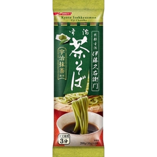 Nissin Ito Kyuemon Uji Tea Soba 200g 【Purchase Quantity: 15 pieces】