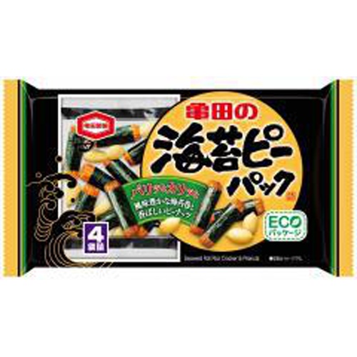 Kameda Seaweed Peanut Pack 4 Bags 85g 【Monthly Special Snacks】 【Purchase Quantity 12 Units]