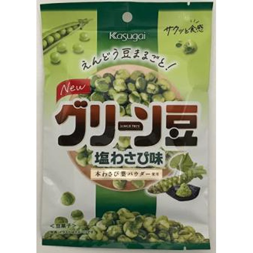 Kasugai Seika S Green Peas Salt Wasabi Flavor 73g Special Order Item 【Purchase Quantity 24 Units】