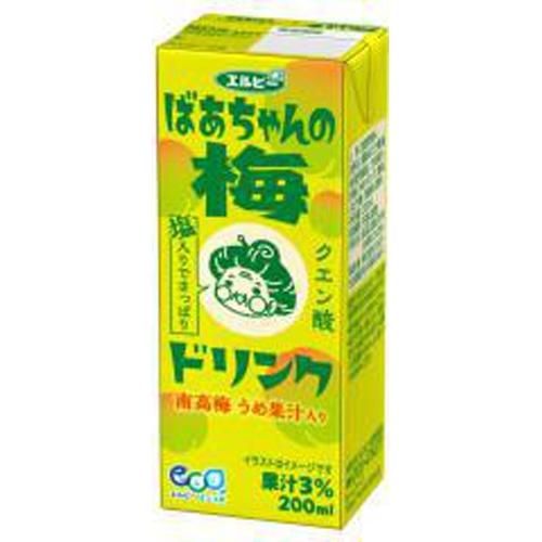LB Grandma's Plum Drink Paper 200ml Special Order Item [Purchase Quantity: 24]