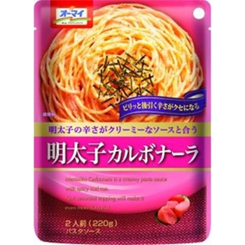 Oh My! Mentaiko Carbonara 220g [This Month's Special Sale Noodles] Order Item [Purchase Quantity 24]
