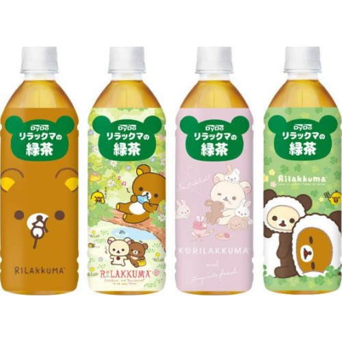 Daidō Rilakkuma Green Tea P500ml [This Month's Special Sale Beverages]  [Purchase Quantity 24 Units]