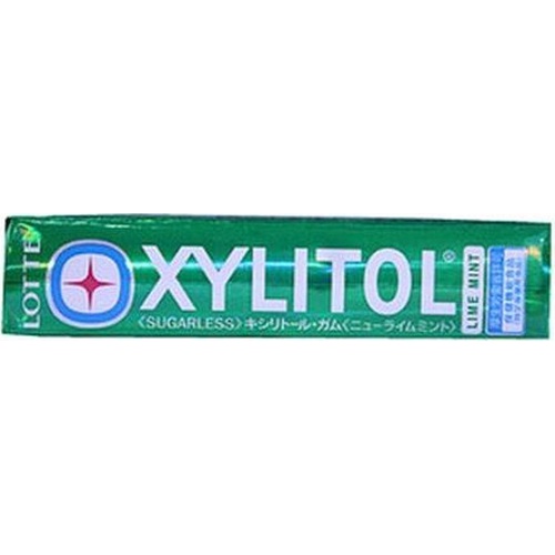 Lotte Xylitol Gum New Lime Mint 14 Pieces Special Order Item 【Purchase Quantity 20 Packs】