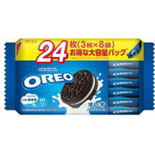 Oreo Family Pack Vanilla Cream 24 Pieces 【Purchase Quantity 12 Units}