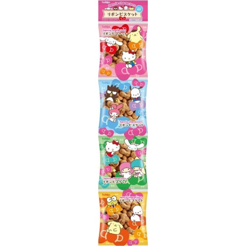 Hokuriku Sanrio Ribbon Biscuit 4 Pack 80g  [Purchase Quantity 16 Items]