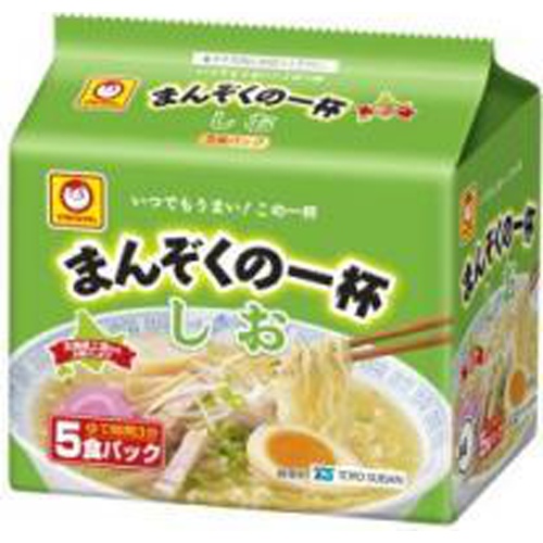 Maruchan Manzoku no Ippai Salt Flavor 5 Packs [This Month's Special Noodles] [Purchase Quantity: 6]